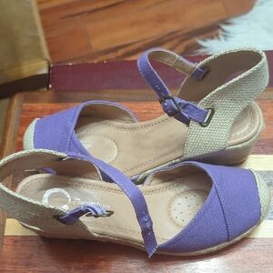 Target Purple Espadrille Wedge Sandals